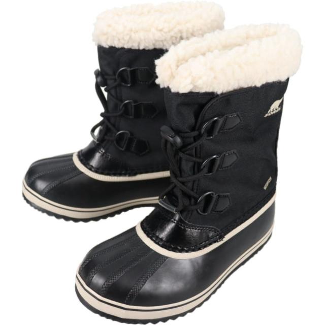 子供 ソレル SOREL ウィンターブーツ ユート パックナイロン ウォータープルーフ YOOT PAC NYLON WP ブラック NY5191 010