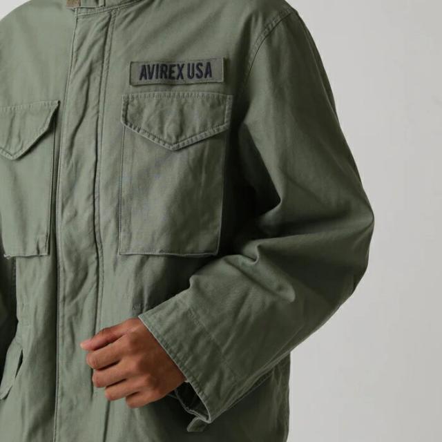アヴィレックス AVIREX タイプ M-65 フィールド ジャケット TYPE M-65 FIELD JACKET ブラック オリーブ 783-5952028_7