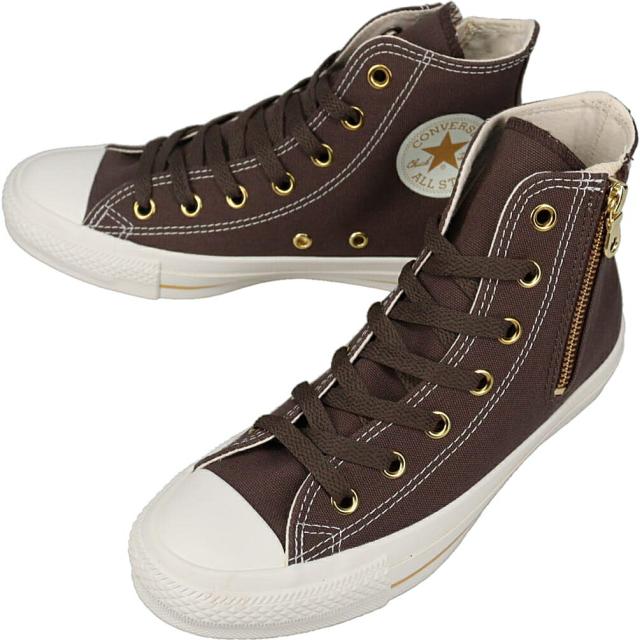 コンバース CONVERSE スニーカー オールスター ゴールドストライプ Z HI ALL STAR GOLDSTRIPE Z HI ダークブラウン DRK.BRW 1SE860 31316631