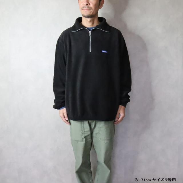 Tieasy ティージー アンチ ピリング フリース ジップアップ Anti Pilling Fleece Zipup ブラック BLACK te0-32