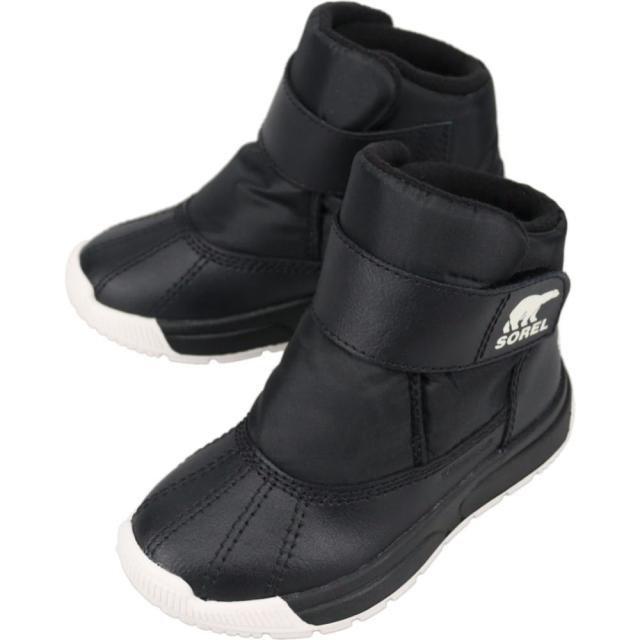 ソレル SOREL チルドレンズ ウィットニー 3 ストラップ ミッド ウォータープルーフ CHILDREN'S WHITNEY III STRAP MID WP ブラック/シーソルト NC5285 010 子供