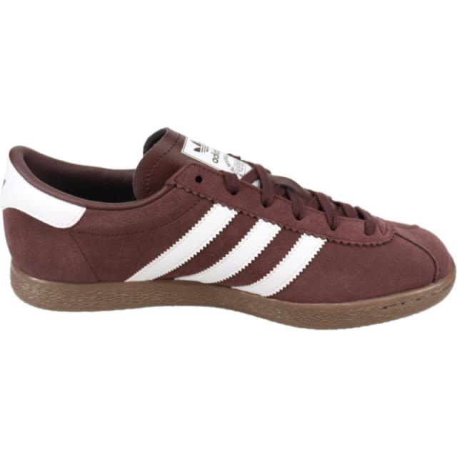 アディダス adidas スニーカー シュタット STADT シャドーブラウン/フットウェアホワイト/ガム JR9553