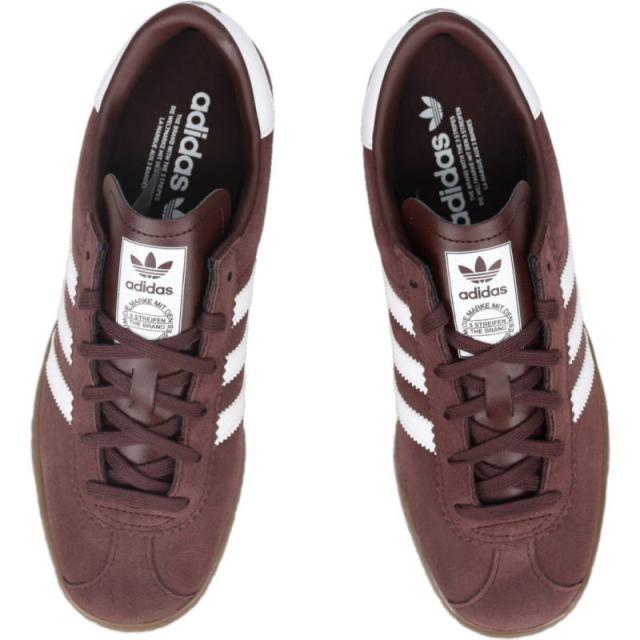 アディダス adidas スニーカー シュタット STADT シャドーブラウン/フットウェアホワイト/ガム JR9553