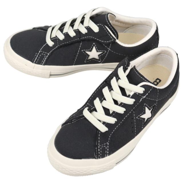 コンバース CONVERSE スニーカー キッズ ワンスター イージーオン KID'S ONE STAR EASYON ブラック 3SF005 37303871 子供