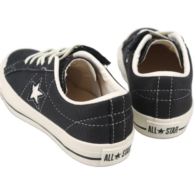 コンバース CONVERSE スニーカー キッズ ワンスター イージーオン KID'S ONE STAR EASYON ブラック 3SF005 37303871 子供_1
