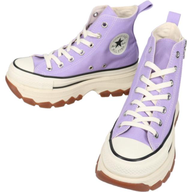 コンバース CONVERSE スニーカー オールスター トレックウエーブ ジップ ハイ ALL STAR TREKWAVE Z HI ライトパープル 1SE911 31317370