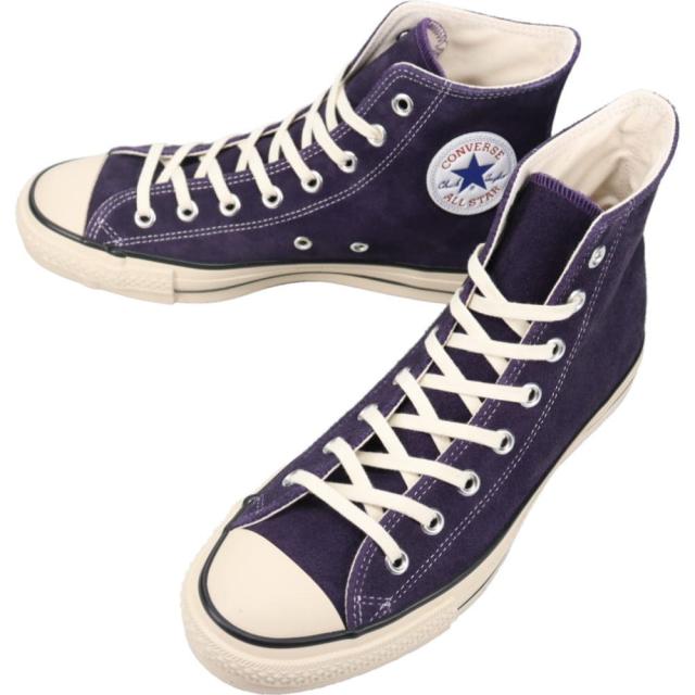 コンバース CONVERSE スニーカー スエード オールスター ジャパン ハイ SUEDE ALL STAR J HI グレープ GRAPE 31317530