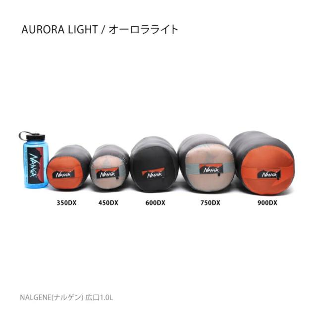 ナンガ NANGA 寝袋 オーロラテックス ライト600DX AURORA TEX light 600DX ブラック ブラウン NS2443-2A005_10