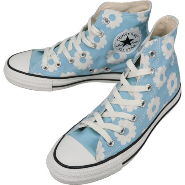コンバース CONVERSE スニーカー オールスター フラワープリント HI ALL STAR FLOWERPRINT HI ライトブルー/ホワイト LBL/WHT 1SF118 31318122 7,040円