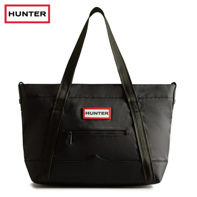 ハンター HUNTER ナイロン ミディアム トップ クリップ トート バッグ NYLON MIDI TOPCLIP TOTE ブラック UBS1201KBM