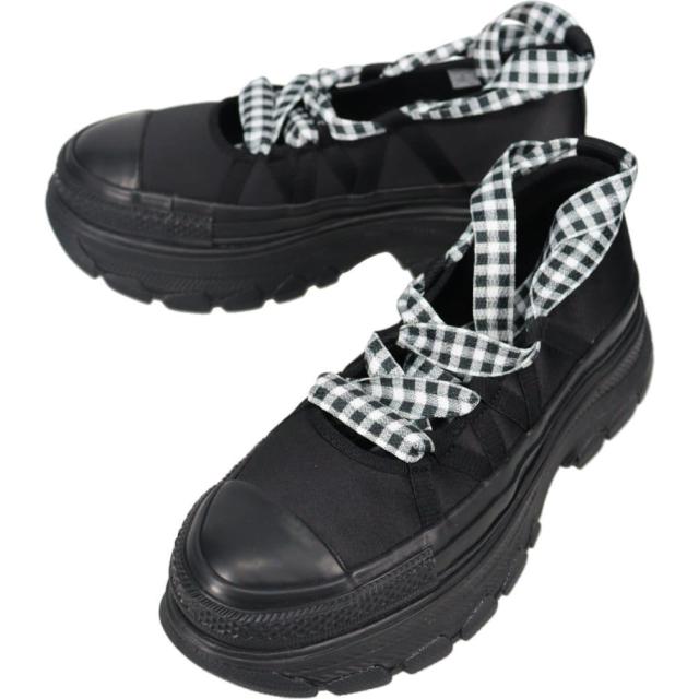 コンバース CONVERSE スニーカー オールスター トレックウエーブ BL OX ALL STAR TREKWAVE BL OX ブラック/ブラック BLK/BLK 1SF081 31317991