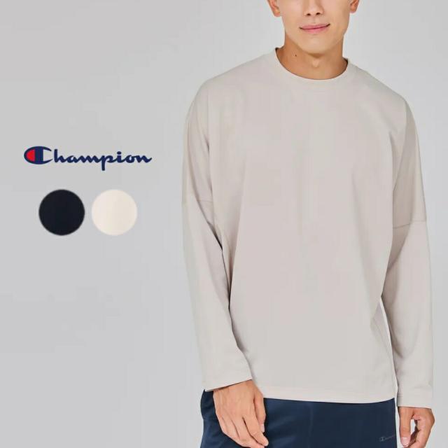 チャンピオン Champion リカバリーウェア ロングスリーブTシャツ RECOVERY WEAR LONG SLEEVE TEE ブラック サンドベージュ C3-CS490