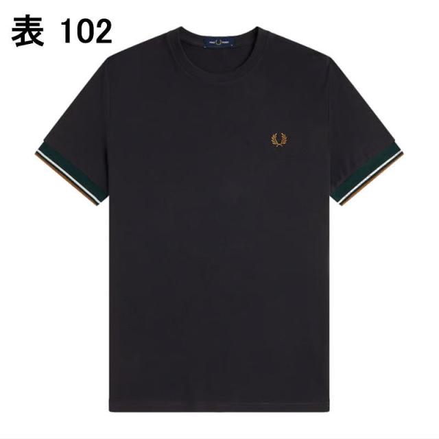フレッドペリー FRED PERRY ツインティップ カフ Tシャツ Twin Tipped Cuff T-Shirt M2396  102 30A 560 597 90A_1