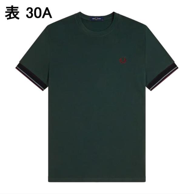 フレッドペリー FRED PERRY ツインティップ カフ Tシャツ Twin Tipped Cuff T-Shirt M2396  102 30A 560 597 90A_3