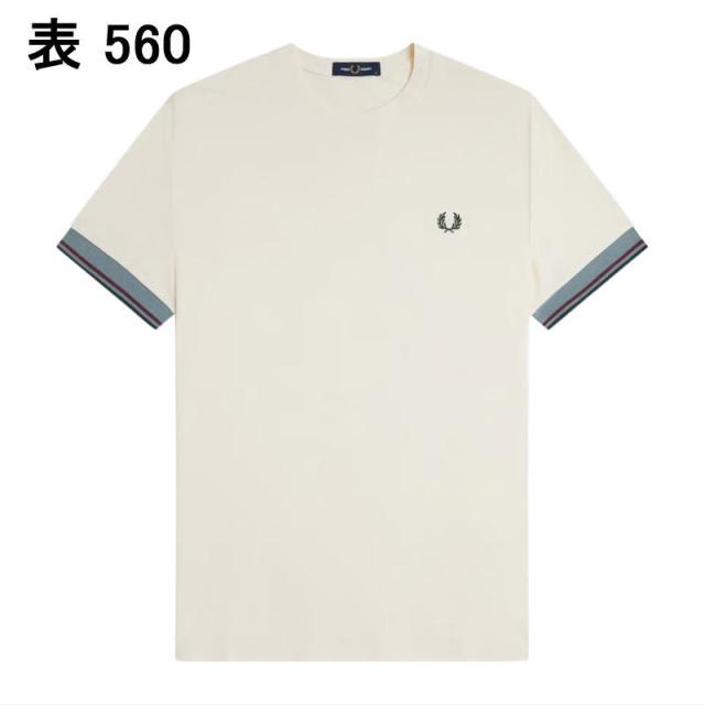 フレッドペリー FRED PERRY ツインティップ カフ Tシャツ Twin Tipped Cuff T-Shirt M2396  102 30A 560 597 90A_5