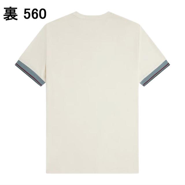フレッドペリー FRED PERRY ツインティップ カフ Tシャツ Twin Tipped Cuff T-Shirt M2396  102 30A 560 597 90A_6