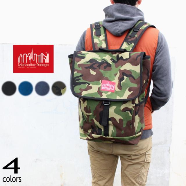 定番 マンハッタンポーテージ Manhattan Portage バッグ ワシントン SQ バックパック 1220 ブラック(BLK) ネイビー(NVY) ダークネイビー(DNVY) カモ(CAM)の通販は