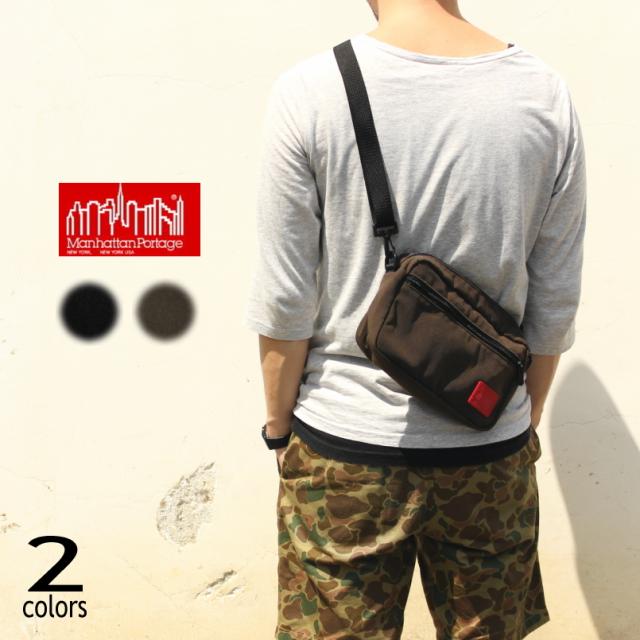 定番 マンハッタンポーテージ Manhattan Portage バッグ ジョガー (L) ワックス ナイロン 1404-L-WXN ブラック(BLK) ダークブラウン(DBR)