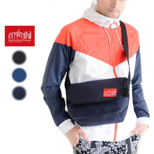 定番 マンハッタンポーテージ Manhattan Portage バッグ ナイロン メッセンジャー バッグ JR (SM) 1605-JR ブラック(BLK) ネイビー(NVY) ダークネイビー(DNVY)