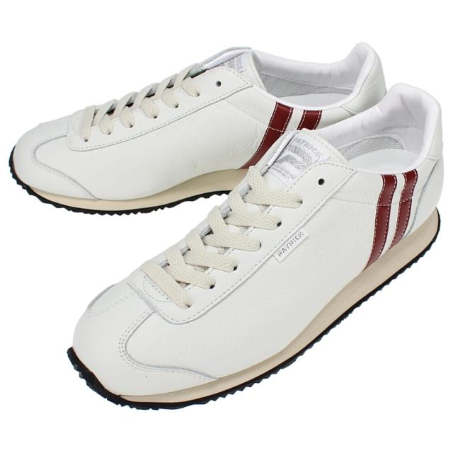 交換返品送料無料 パトリック スニーカー ネバダ 2 ホワイト/ボルドー WH/BD 172150