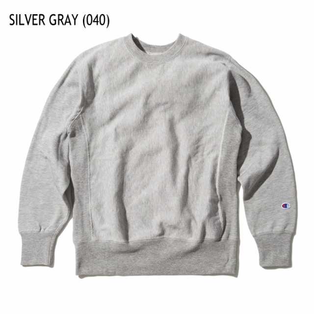 チャンピオン Champion トレーナー リバースウィーブ Polypropylene L.W.D. クルーネック スウェットシャツ C3-N090 シルバーグレー(040)の通販は