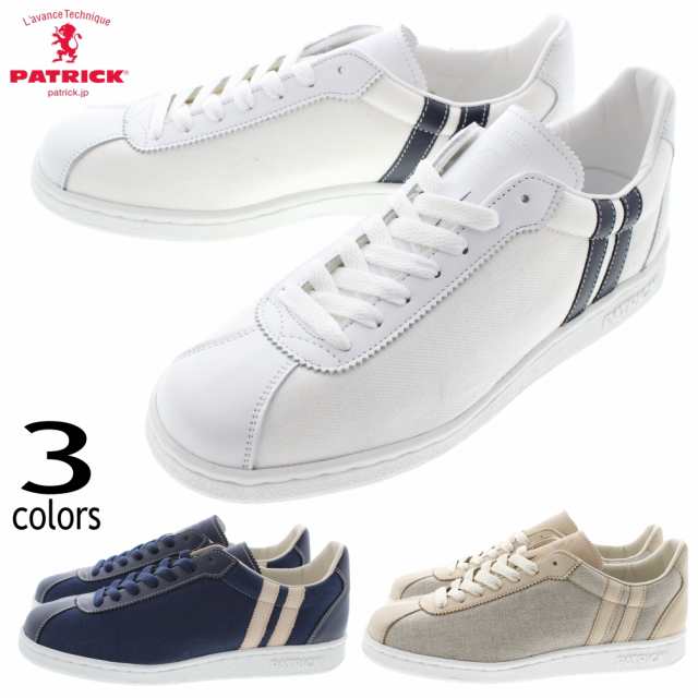 交換返品送料無料 パトリック スニーカー ハーマル ホワイト WHT(502400) ネイビー NVY(502402) エクリュ ECR(502403)の通販は