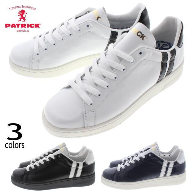 交換返品送料無料 パトリック スニーカー PATRICK ケンプシー KEMPSEY ホワイト WHT(501520) ブラック BLK(501521) ネイビー NVY(501522)