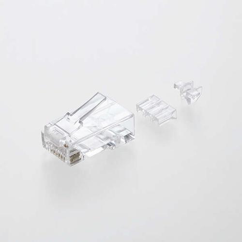 エレコム(ELECOM) LD-6RJ45T100/L RJ45 コネクタ Cat6A Cat6 LANケーブル用 100個入り ガイドパーツ付き