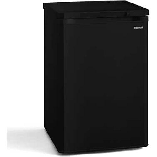 【長期保証付】アイリスオーヤマ(Iris Ohyama) IUSD-9B-B ブラック 1ドア前開き冷凍庫 85L 右開き 幅550mm