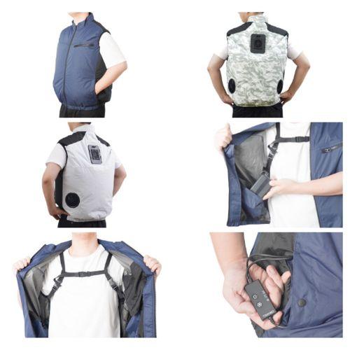 サンコー(Thanko) 圧倒的に冷える冷蔵服3 5Lサイズ シルバーグレー USB給電式 洗濯可能 TKCV245GYの通販は