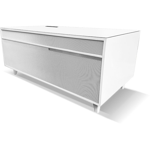 【長期保証付】SAPPHIRE(サファイア) SAPPHIRE by LOOZER SMART TABLE STB80 WHITE 冷蔵庫付きスマートテーブル 2ドア 81L
