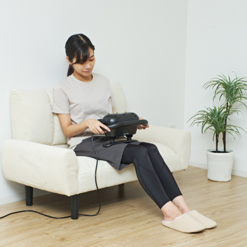 クロシオ マッサージ器 トルルン ブラック フットマッサージャー