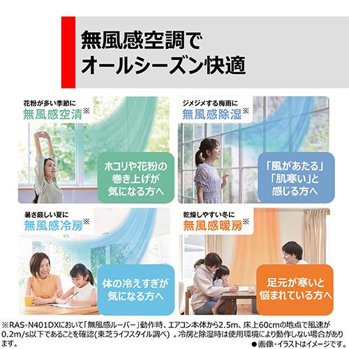 ＜エアコン 10畳用 2.8kw 東芝 大清快 RAS-N281DX-W ホワイト 電源100V [配送のみ/設置工事なし]＞