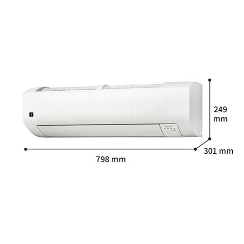 ＜エアコン 6畳用 2.2kw シャープ Vシリーズ AY-S22V-W ホワイト系 電源100V [配送のみ/設置工事なし]＞