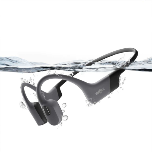 【長期保証付】Shokz(AfterShokz)(ショックス(アフターショックス)) OPENSWIM PRO グレー 骨伝導イヤホン Bluetooth 5.4 防水・ MP3 SKZ-EP-000028_1