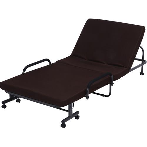 不二貿易 【組立品】 低反発折たたみベッド フリーロック４２段