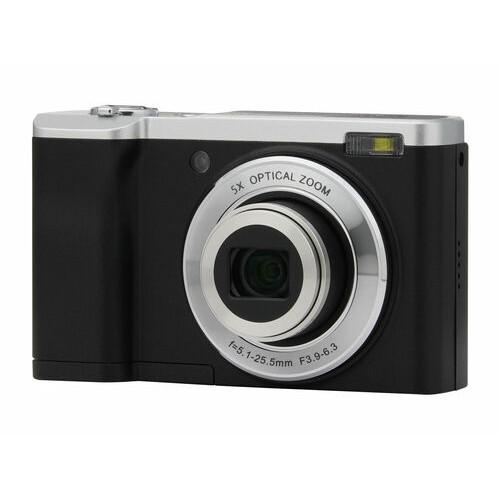 【長期保証付】ケンコー(Kenko) KC-ZM08-BK(ブラック) 光学5倍ズームコンパクトデジタルカメ