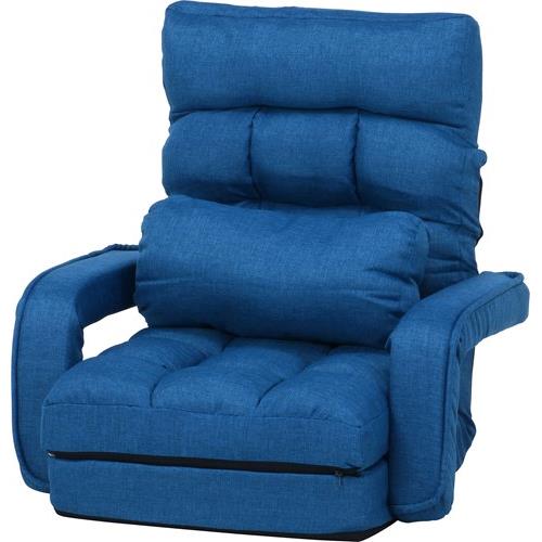 不二貿易 【完成品】４ＷＡＹ座椅子 ０２１２ ネイビー 10,063円