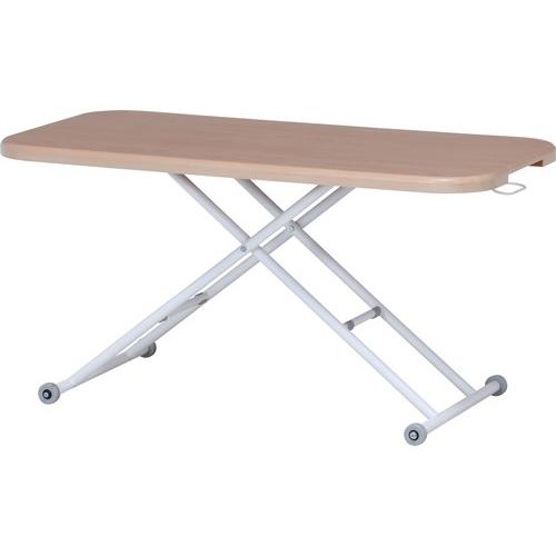 不二貿易 【完成品】ガス昇降フリーテーブル ワイド ＮＡ