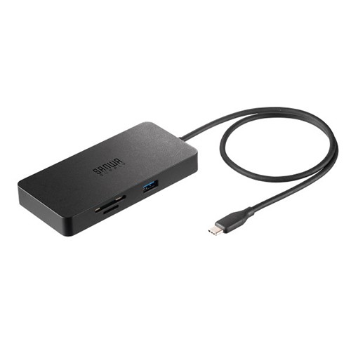 サンワサプライ USB-DKM5BK USB Type-C ドッキングステーション HDMI Type-Cディスプレイ対応