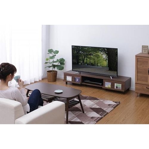 アイリスオーヤマ(Iris Ohyama) BAB-150A ウォールナット AVボード ボックスタイプ 幅150cm 62V対応