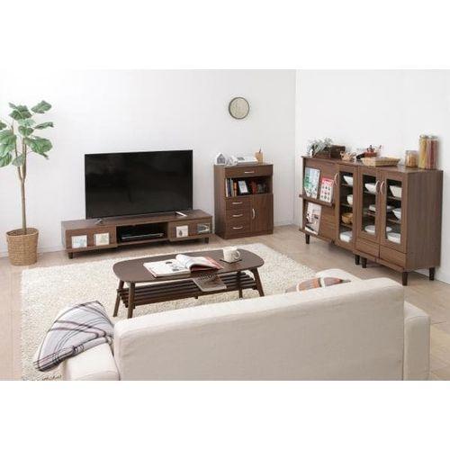 アイリスオーヤマ(Iris Ohyama) BAB-150A ウォールナット AVボード ボックスタイプ 幅150cm 62V対応