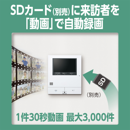 パナソニック(Panasonic) VL-X50AHF ワイヤレスモニター付テレビドアホン 2-7タイプ_6