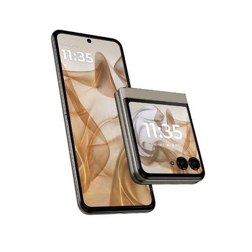 モトローラ(MOTOROLA) motorola razr 50 6.9+3.6型 12GB/512GB サンドクリーム SIMフリースマートフォン PB230001JP フリップ 折りたたみ_10