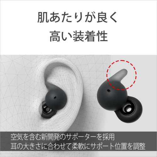 ソニー(SONY) WF-L910-BZ ブラック LinkBuds Open 完全ワイヤレスイヤホン Bluetooth5.3_4