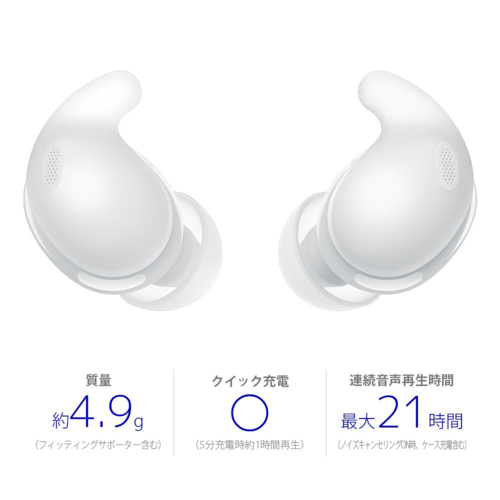 ソニー(SONY) WF-LS910N-WZ ホワイト LinkBuds Fit 完全ワイヤレスイヤホン Bluetooth5.3