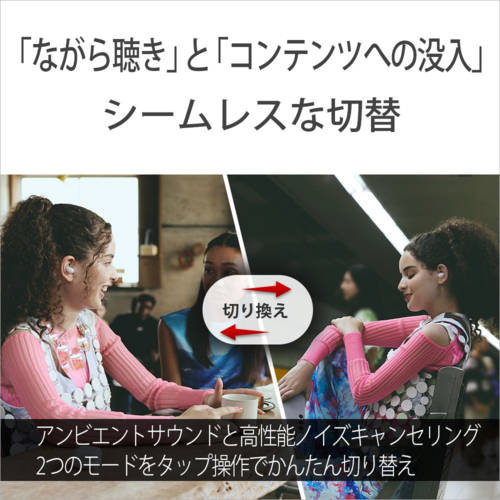 ソニー(SONY) WF-LS910N-WZ ホワイト LinkBuds Fit 完全ワイヤレスイヤホン Bluetooth5.3