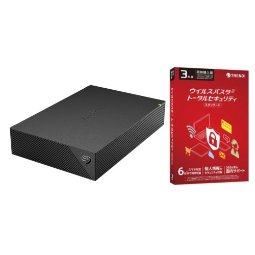 HD-SGDA4U3-B Seagate製ドライブ内蔵 CMR方式採用 HDD 4TB + ウイルスバスター トータルセキュリティ スタンダード 3年版 同時購入用セットの通販は