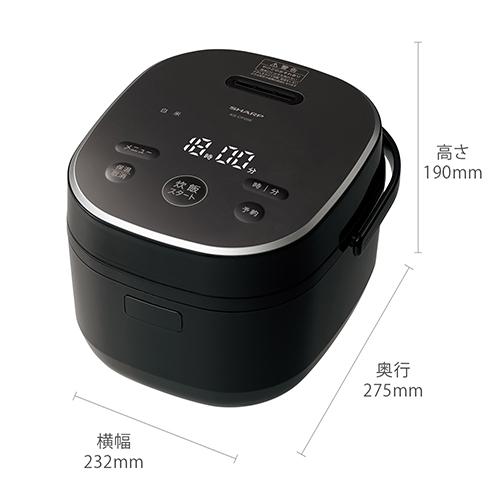 SHARP KS-CF05B 炊飯器 ブラック Amazon | シャープ 炊飯器 KS-CF05B-B 3合 一人暮らし マイコン