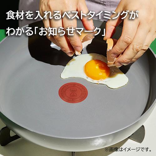 ティファール(T-fal) C44205 地びた薄墨色 IHセラミックグライド フライパン 26糎 IH相応う